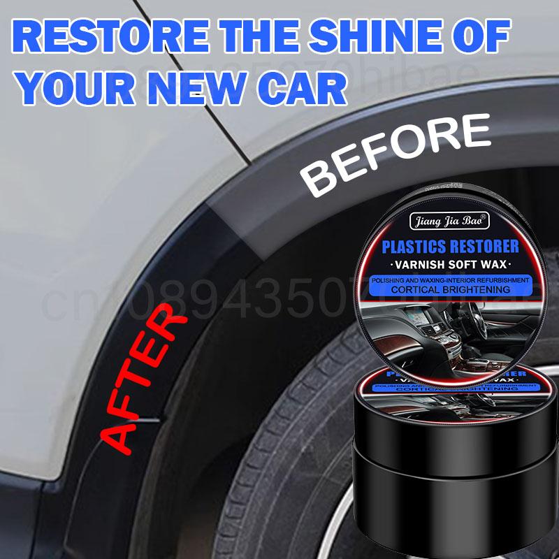 Автомобильный пластиковый реставратор Вернуться к черному блеску Средства для чистки автомобиля Пластик Кожа Восстановление Авто Полировка и ремонт Покрытие Восстановитель