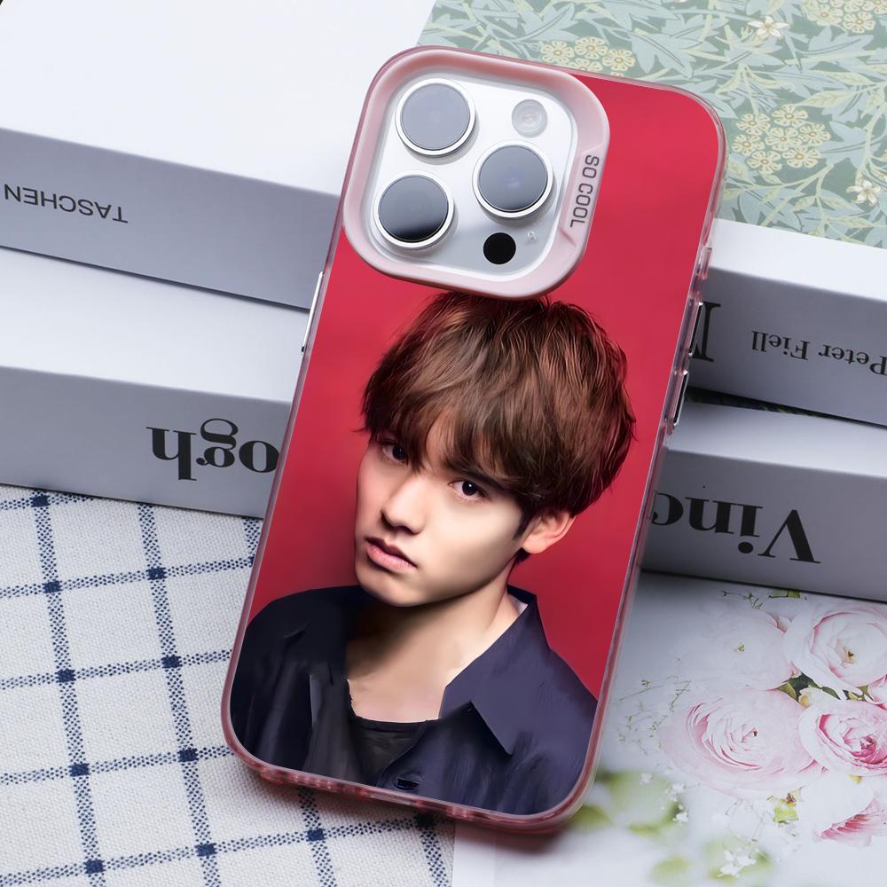 Akaso Eiji Pink Translucent Mobile Phone Case for iPhone 17 16 15 14 13 12 11 X XR XS Air Pro Max Plus Colorful Cover