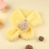 Plush Neck Warmer Warm Plush Scarf Fashion Children Cross Neckerchief  Outdoor