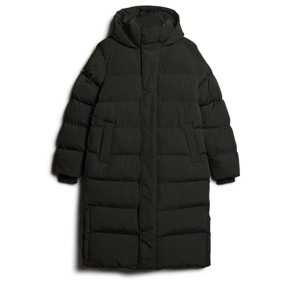 Superdry Doudoune longue à capuche Windcheater full zip Green olive surplus goods