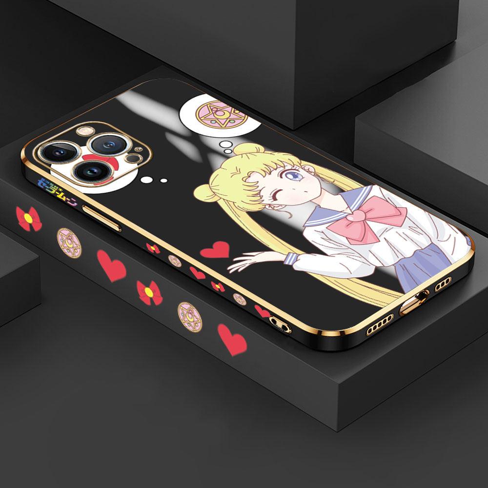 Роскошная задняя крышка с 6D покрытием для OPPO Reno7 A15S A53 A52 A91 Realme C25 C3 C21Y Vivo V20 V21E Y33S Y21 Y20 Huawei P30 Honor 50 Lite OnePlus Мягкий чехол