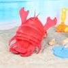 Детская пляжная сумка в форме омара с героями мультфильмов, дышащая сетчатая дизайнерская сумка для хранения игрушек, детский органайзер для песочных инструментов