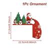 Christmas Santa Claus Wooden Door Frame Decoration Merry Christmas Decor for Home 2025 Navidad Xmas Tree Ornament New Year 2026
