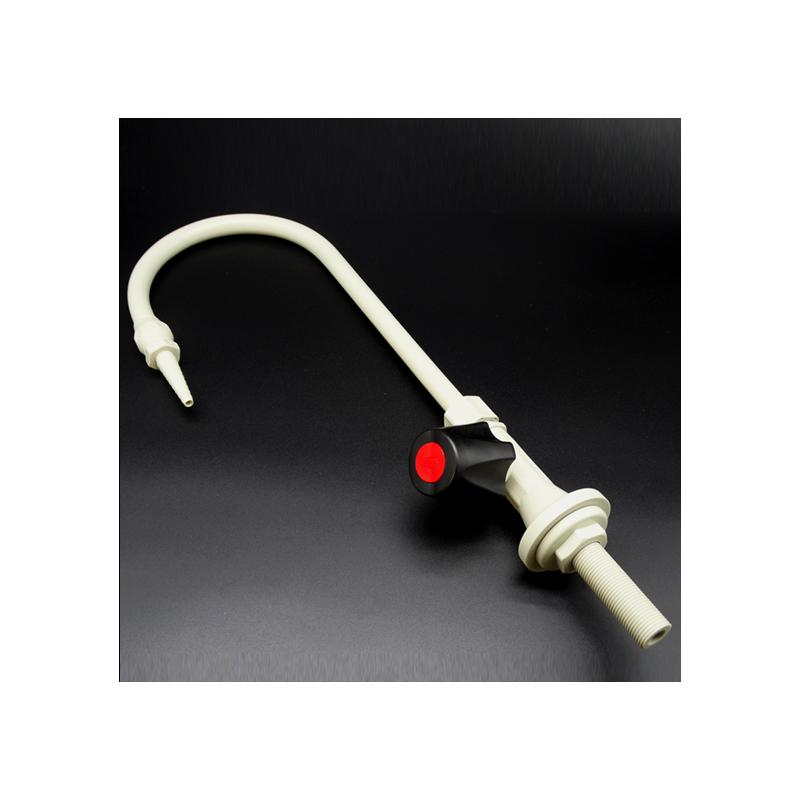 New Design Polished Finish 1/2" PP Gooseneck Basin Faucet Mixer Tap with Ceramic Cartridge for Bathroom Sink