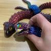3D Printed Snake Toy Articulated Snake with Openable Mouth And Retractable Teeth Flexible Fidget Snake Toy for Adults Kids