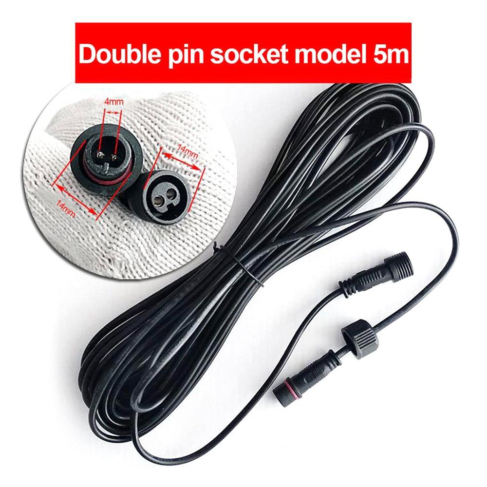 3M/5M/10M Power Connection Wire  for Solar Pendant Light Shed Light Indoor Outdoor