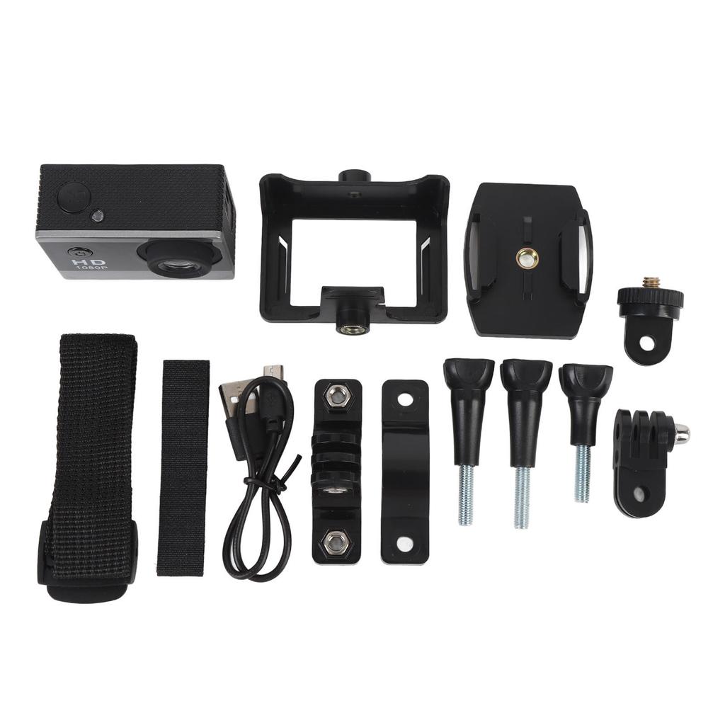 Cycling Camera 1080P HD 170 degrees Wide Angle Rain Proof Multifunctional Outdoor Sports Helmet Camera