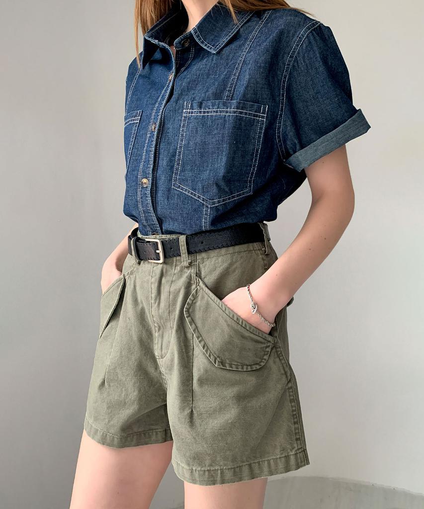 Хлопковые шорты с карманами Baseukala (4Colors)