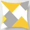 Geometric Pillow Cover Polyester Printed Yellow Cushion Case Sofa Home Decor xcm Bedroom Living Room Throw Pillowcase Gift