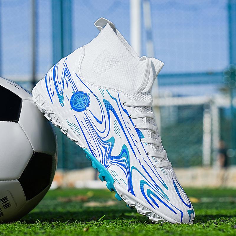Футбольные бутсы большого размера AG Длинные шипы Сломанные шипы для мужчин, женщин, детей и молодых студентов Профессиональные тренировочные спортивные туфли для соревнований