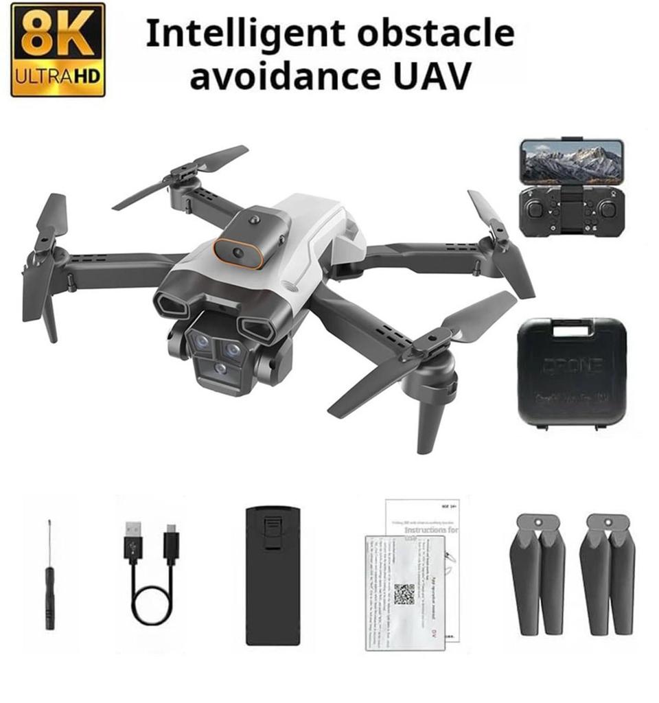 Drone With WiFi FPV 4K HD ESC Camera,Fly Altitude Hold Headless Mode Altitude Hold Mode Foldable RC Drone Quadcopter Circle Fly Route For Beginners