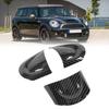 3Pcs/Set Car Steering Wheel Trim Carbon Fiber Look Interior Cover Sticker for Mini Cooper R54 R56 Clubman R55 Crossover R60 ulqch44