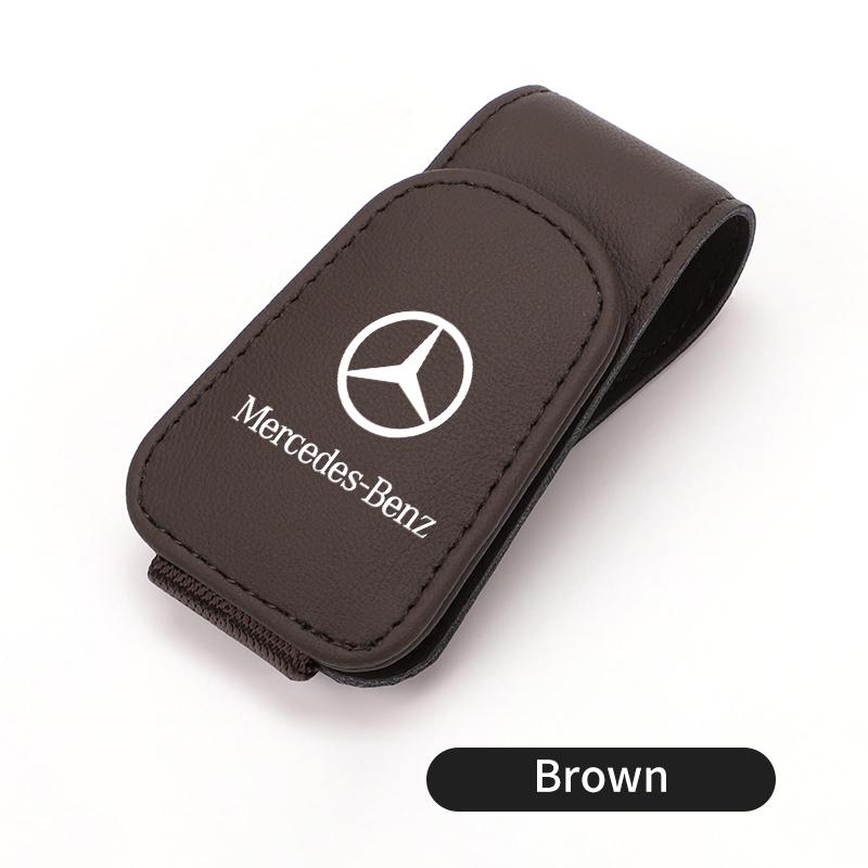 D6Magnetic Car Glasses Holder Sunshade Platep Card Ticket Clip For Mercedes Benz CLK GLC W212 C200 C300 W203 W204 W205 W169 W176
