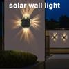 Outdoor LED Solar Wall Lamp Up and Down Luminous Waterproof Lighting Garden Decoration Stairs Fence Solar Sunlight Light Lamps