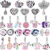 Новый Медный Розовый Шарм-Подвеска Цветок Бабочка Сердце Роза Птица Бусина Для Ожерелья Браслета Сделай Сам Изысканные Ювелирные Изделия