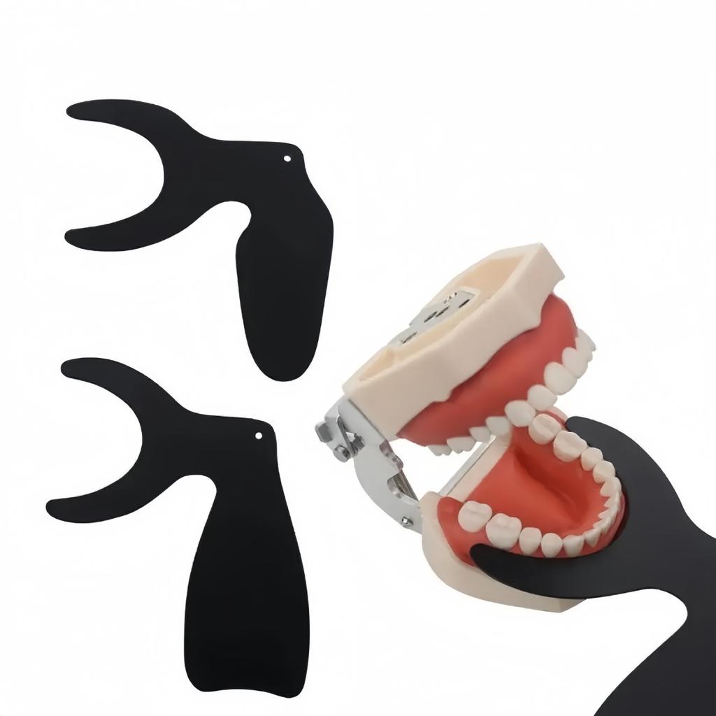 1/6Pcs Dental Autoclave Photo Contrast Board Photography Black Background Board Durable Palatal Contraster Board Oral Cheek