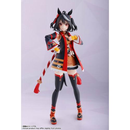 TAMASHII NATIONS S.H.Figuarts Uma Musume Pretty Derby Kitasan Black, примерно 140 мм, окрашенная подвижная фигурка из ПВХ и АБС