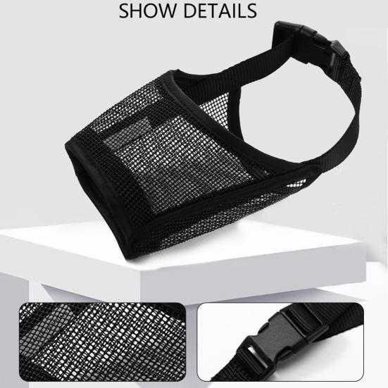 Намордник для собак, регулируемый, мягкий, сетчатый, дышащий, против укусов, лая, жевания, намордник для собак больших собак