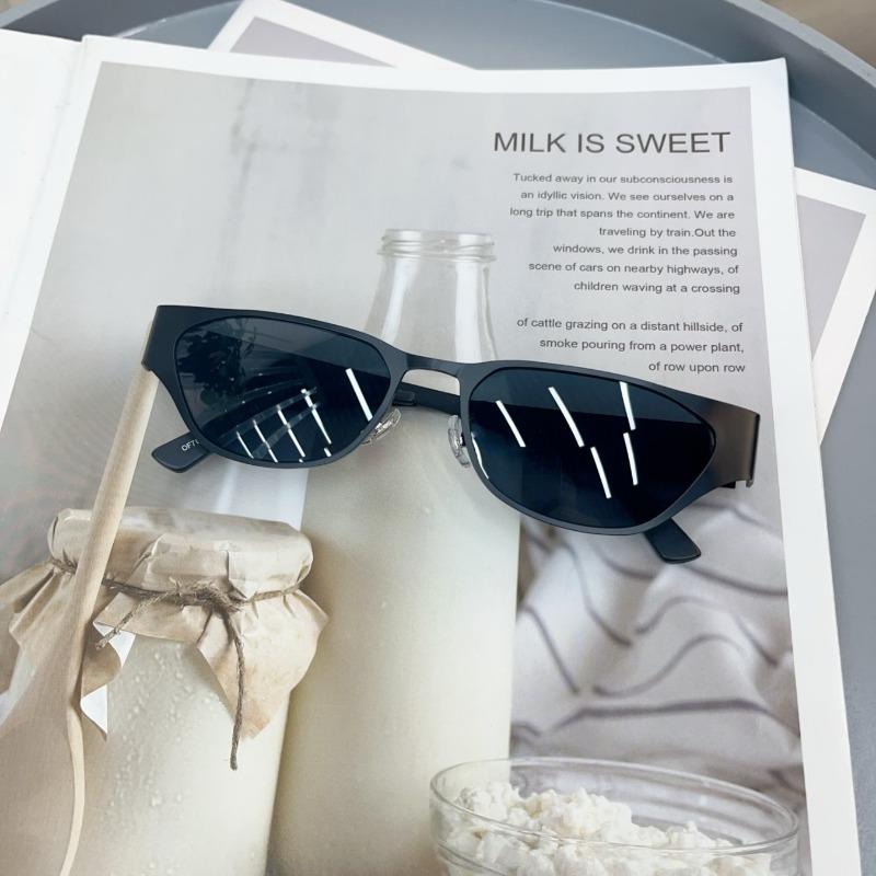 Винтажные Модные Металлические Солнцезащитные Очки Маленькой Оправы Кошачий Глаз Женские Мужские Солнцезащитные Очки Панк Роскошный Бренд Дизайнер Хип-Хоп Очки