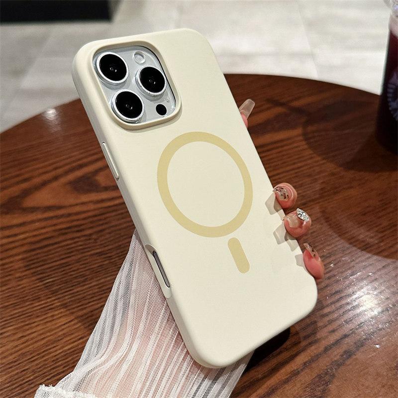 Роскошный яркий флуоресцентный жидкий силиконовый магнитный чехол Magsafe для iPhone 16 15 14 13 12 Pro Max Plus с функцией беспроводной зарядки