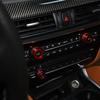 Для BMW X5 X6 E70 E71 2008-2013 алюминиевый сплав серебристый/красный автомобильный переключатель громкости кондиционера кольцо ручка крышка отделка автомобиля