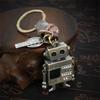 Аксессуары Подвеска Реквизит Ювелирные изделия Подарки Сумка Подвеска Робот Брелок Подвижный Бронзовый Робот Брелки