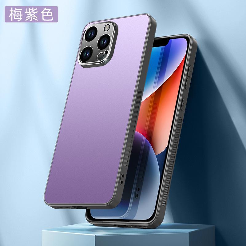 Подходит для iPhone15ProMax Чехол для мобильного телефона Polar Shadow Apple 14 с мелкими отверстиями и двухцветной линзой 13 Защитный чехол от падения 12
