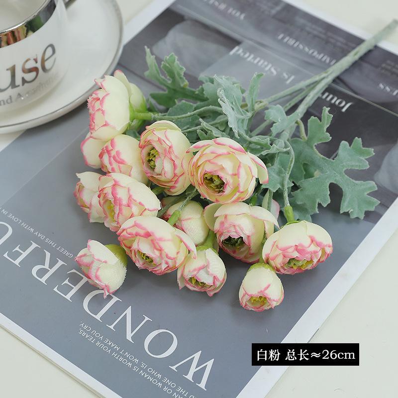 Simulation flower dew lotus bouquet multi-color optional, wedding hall road decoration