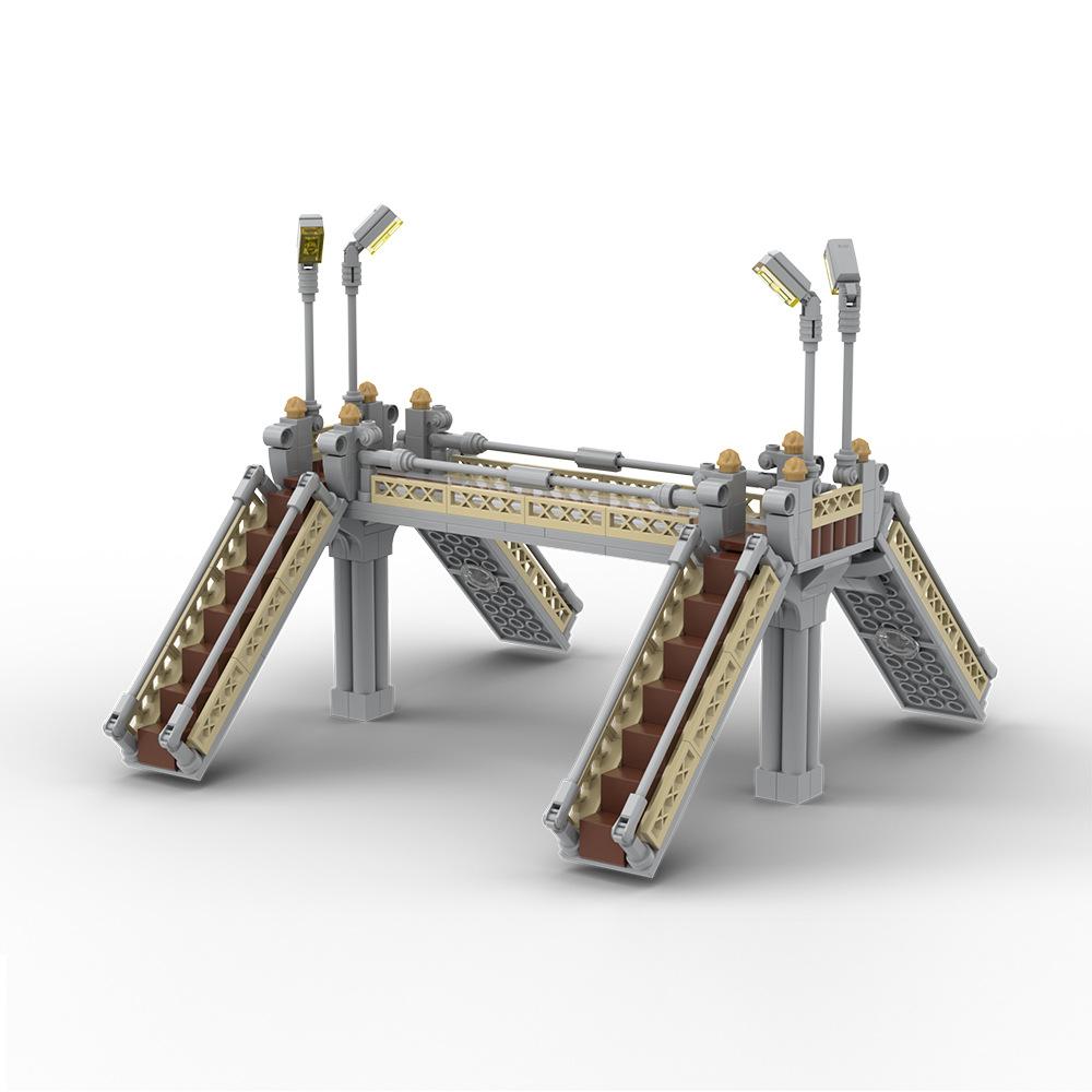 Building Blocks 60304 Urban Road Floor Road T-Type Road Plate Street Light Luminous Bridge Pedestrian Straight