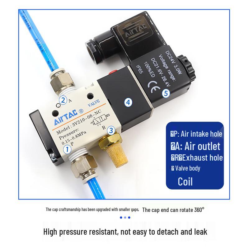 AirTAC 2 Position 3 Way Normally Open Solenoid Valve
