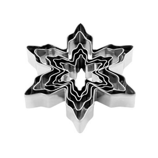 5Pcs Christmas Cookie Cutters Set Santa Tree Snowflake Gingerbread Men Snowman Shape Cookie Molds Reusable Baking Tool for Home Kitchen Bakery