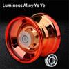 Kids Beginners Interesting Toy High Speed Metal Yoyo Luminous Yoyo Competition Yo-Yo Aluminum Yoyo