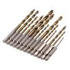 13pcs Drill Bit Set Hand Tools Screw Extractor Drill Bits Six Angle Screw Metal Woodworking Tools