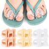 1 Pair Double-hole Toe Separator Slippers Pinching Foot Toe Hallux Valgus Protector Separator Finger Straightener Adjuster Foot Care Tool