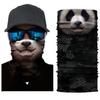RONGUI Animal Face Mask, Cosplay, Animal Mask, Animal Airsoft 3D Mask, Neck Face Cover (19 Panda)