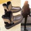 Ground Boots Women's Winter 2025 New Velvet Thickened Cotton Shoes Waterproof Short Boots Women's Foreign Cotton Boots