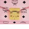 MCM Gold Tone Metal Hardware Faux Leather Shoulder Crossbody Tote Bag Medium Pink Women bags MWRFAXT01PZ001