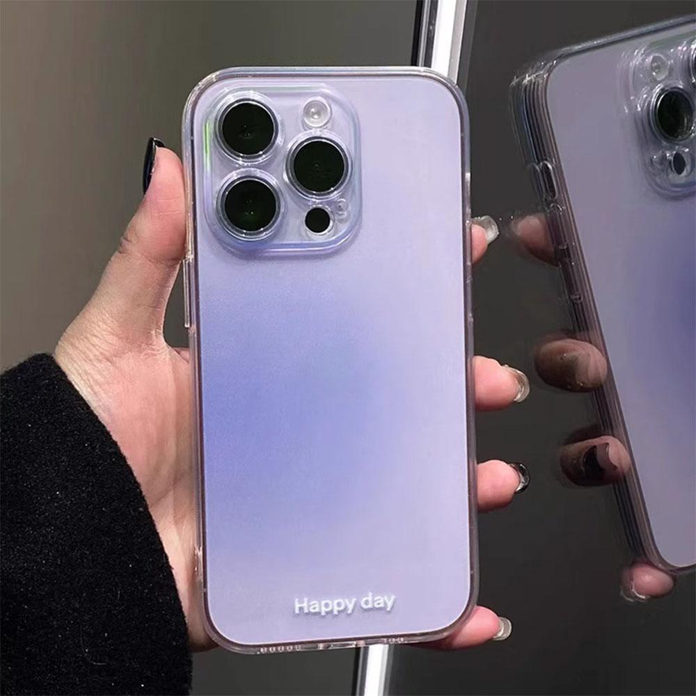 Роскошный прозрачный розовый пудровый силиконовый чехол для телефона iPhone 13 12 11 14 15 Pro Max XR X 16 Plus градиентный прозрачный мягкий чехол из ТПУ