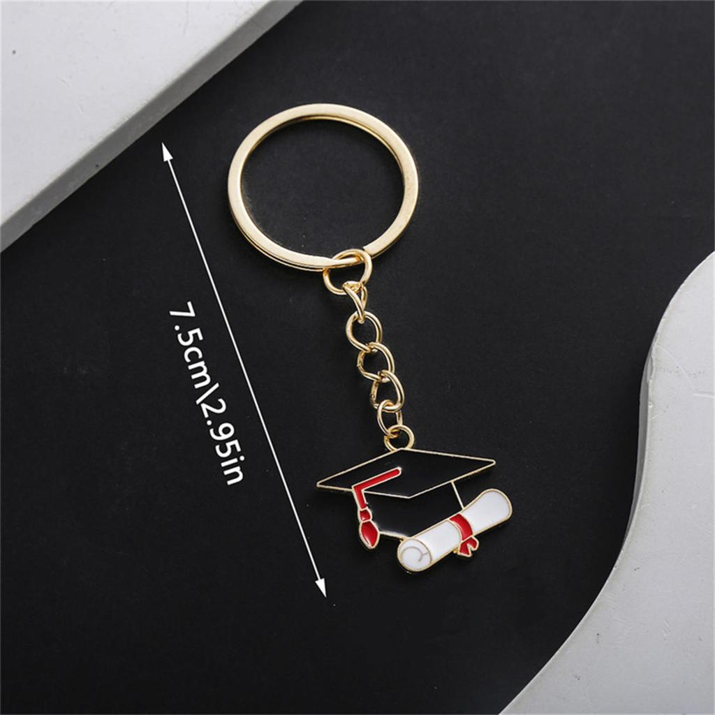 10 шт. креативный модный брелок в виде шапки бакалавра, вдохновляющий талисман на удачу, подарки на выпускной, брелок в виде шляпы, кулон, унисекс, аксессуары