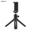 KINGJOY KT-26 Mini Desktop Tripod Rotatable Ball Head with Extendable Cold Shoe Phone Clip 1/4 Inch