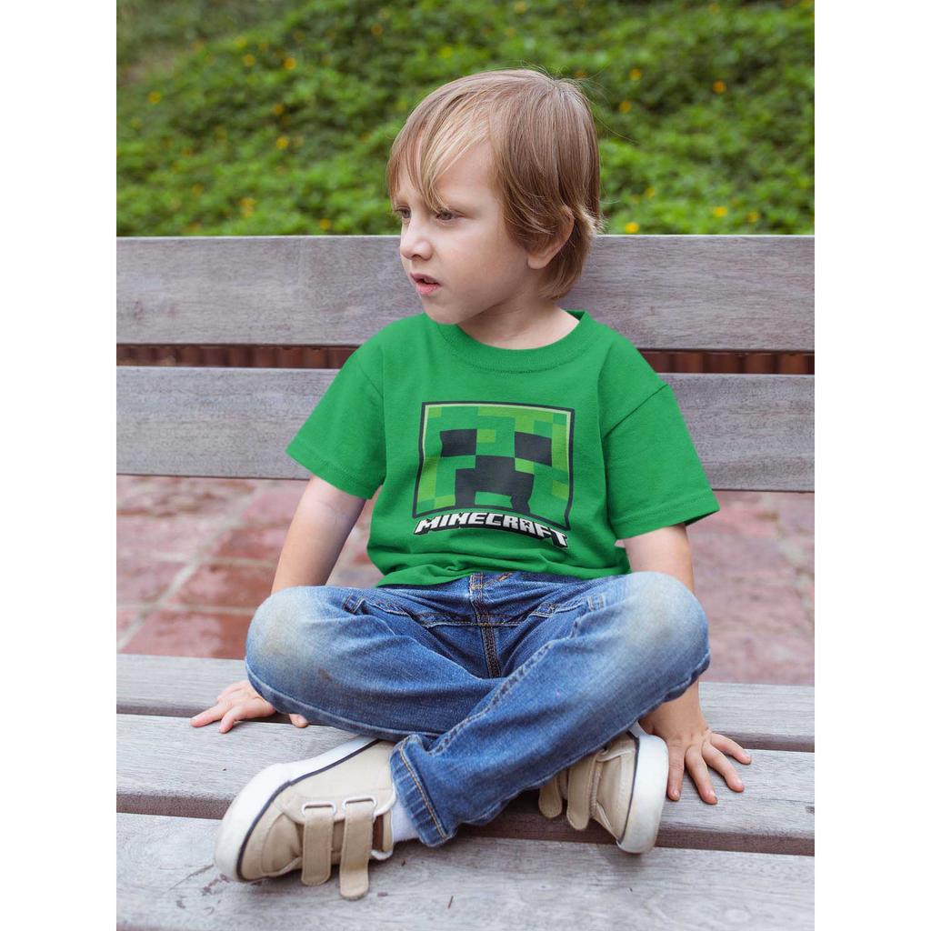Minecraft Childrens/Kids Creeper Face T-Shirt