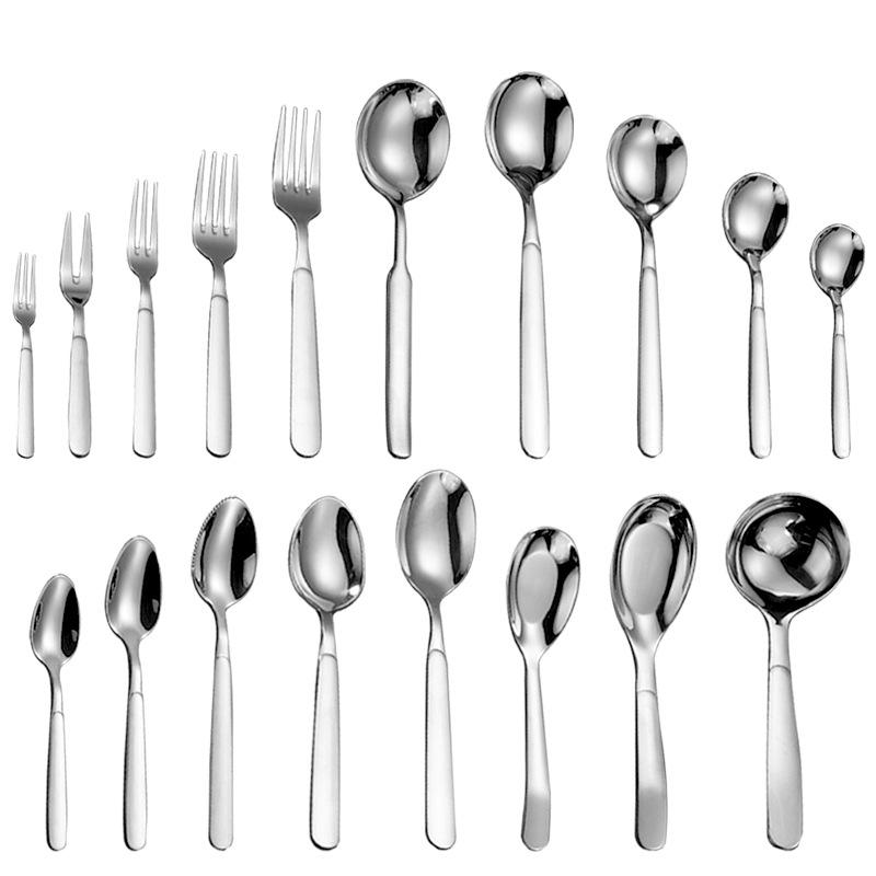 Набор столовых приборов из нержавеющей стали 316: Суповая ложка, Фруктовая вилка, Половник, Скребок для западной кухни