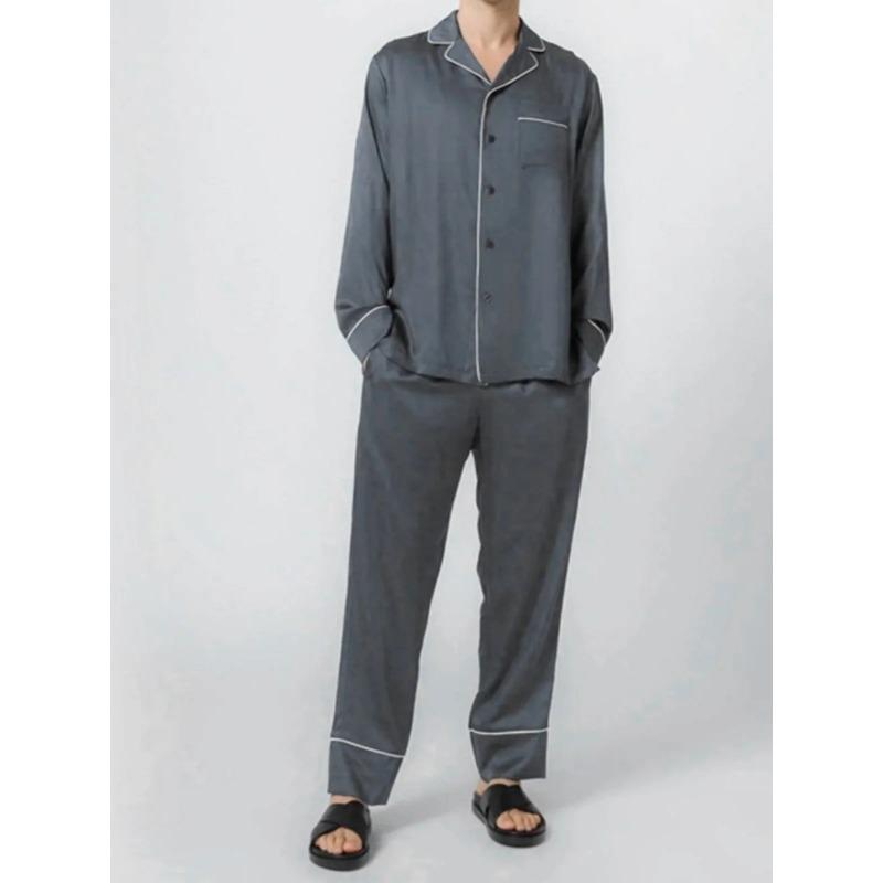 Couples Spring/Summer Merino Wool Tencel Cool Pajama Set Merino Casual Two Piece Home Wear Set