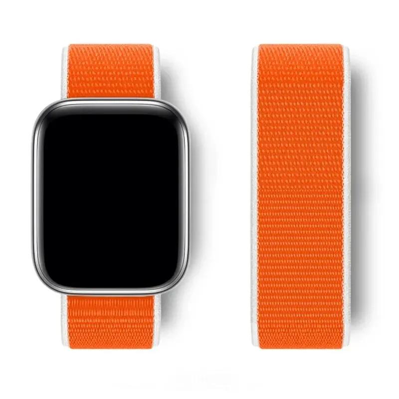 Nylon loop For Watch Band Ultra-2 49mm 44mm 40mm 45mm 41mm Sport pride Bracelet iwatch Strap Series 9 8 se 7 6 5 4 3
