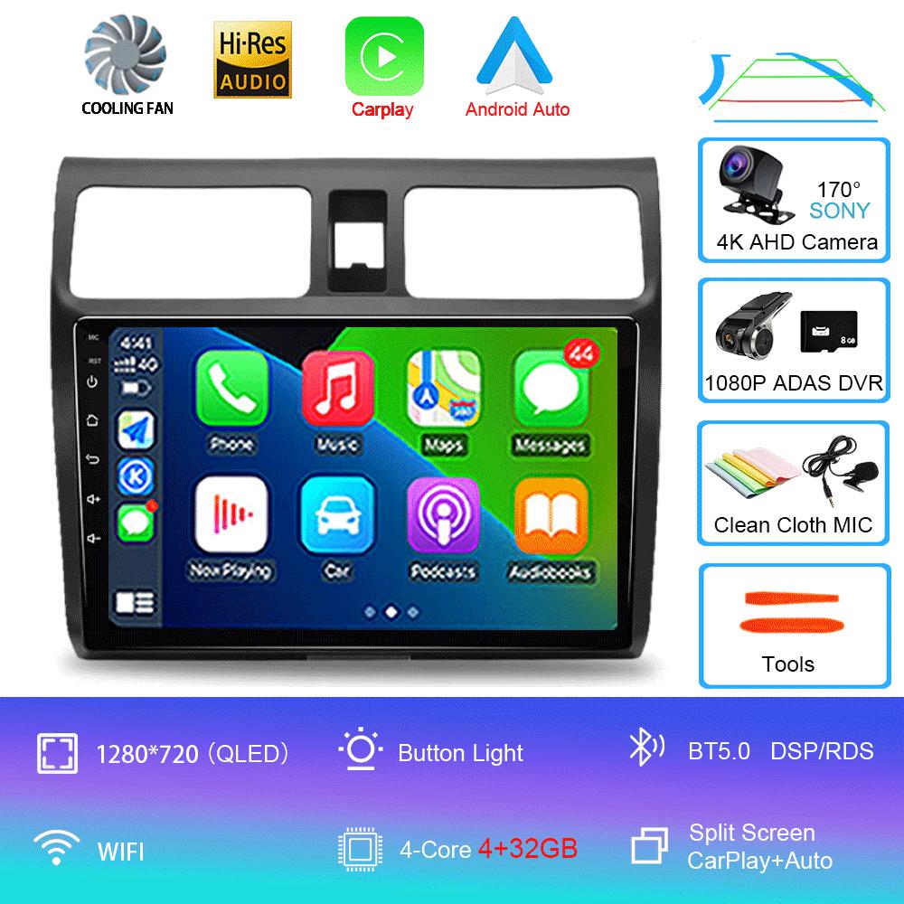 9-дюймовый Android 14 для Suzuki Jimny JB64 JB74 2018 - 2020 Мультимедийный видеоплеер Автомагнитола Стерео GPS 2din Навигация CarPlay