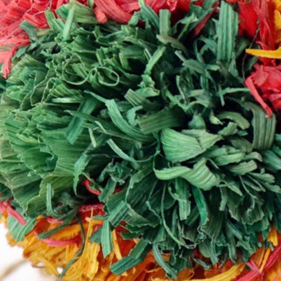 Shredder Ball Birds Toy Parrot Foraging Shredder Ball Birds Cage Hanging Toy for Parakeets Conures Cockatiels Love Birds