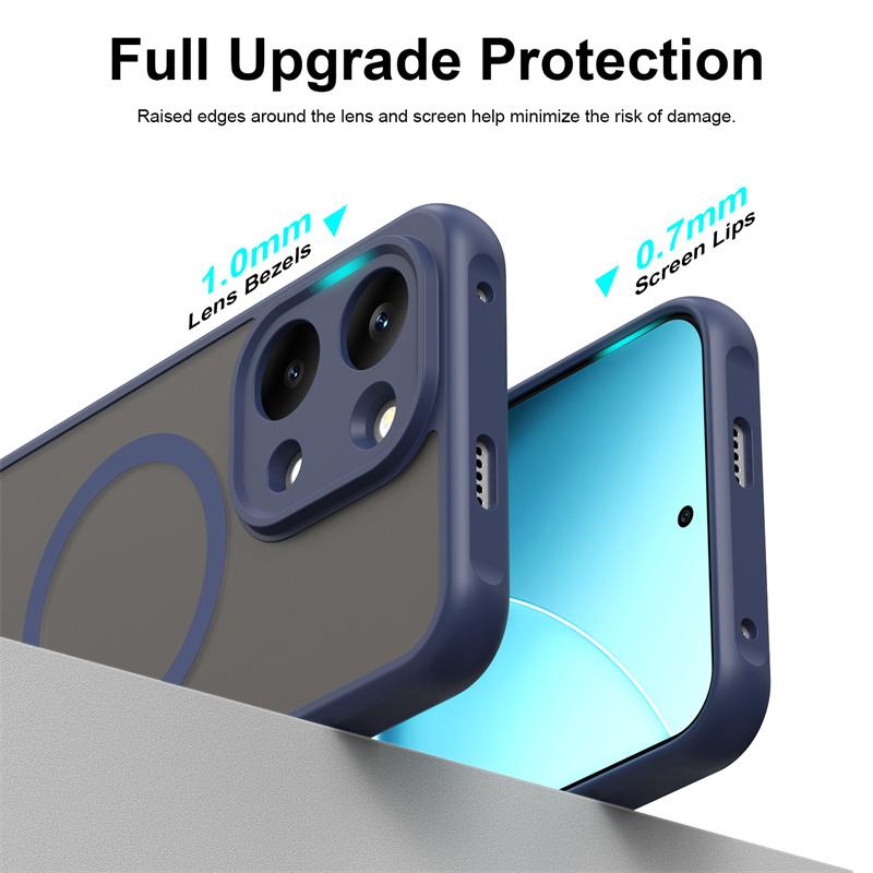 Для Magsafe Магнитные Чехлы для Телефонов Funda Для POCO X8 Pro Max X8Pro 5G Бронированный Матовый Чехол Для X8ProMax Для Magsafe Магнитная Крышка