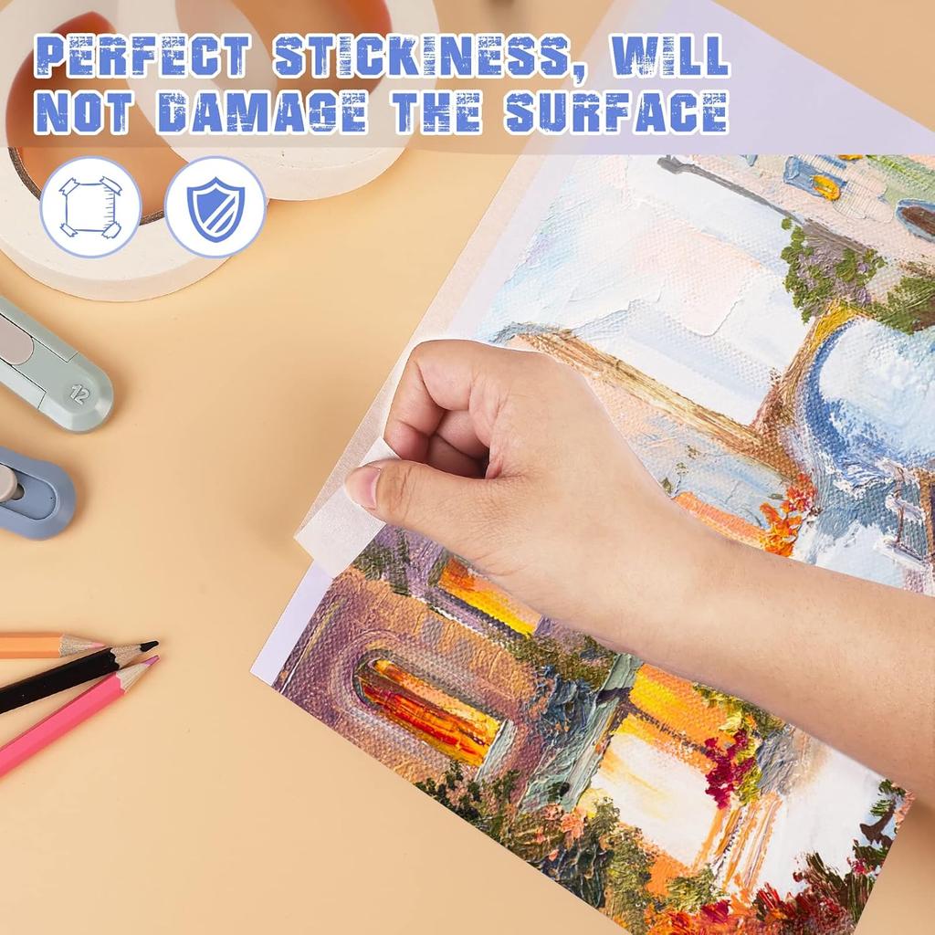 Малярный скотч Белый Односторонний Клейкий Крепированная бумага для Масляной Живописи Эскиз Рисование Принадлежности Покраска Автомобилей
