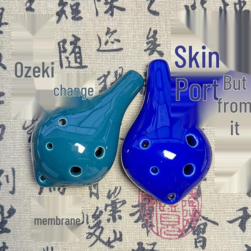 Beginner 6-Hole Alto Ocarina Pendant for Students and Travelers