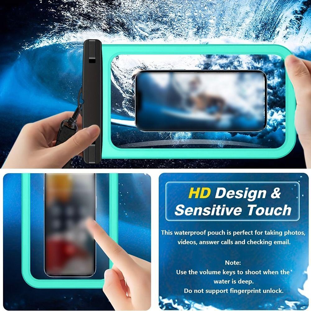 Waterproof Mobile Phone Bag Large Capacity Underwater Dry Bag Phone Protector Pouch Beach Diving